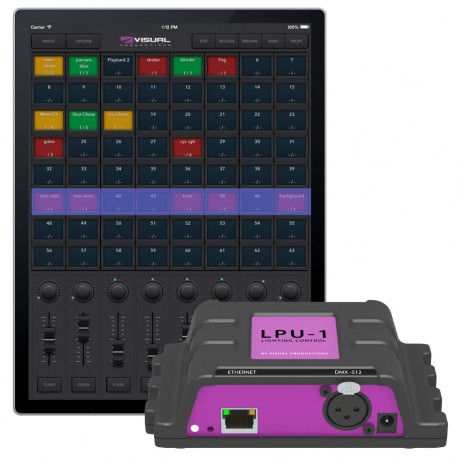 Control DMX VISUAL PRODUCTIONSCuety LPU