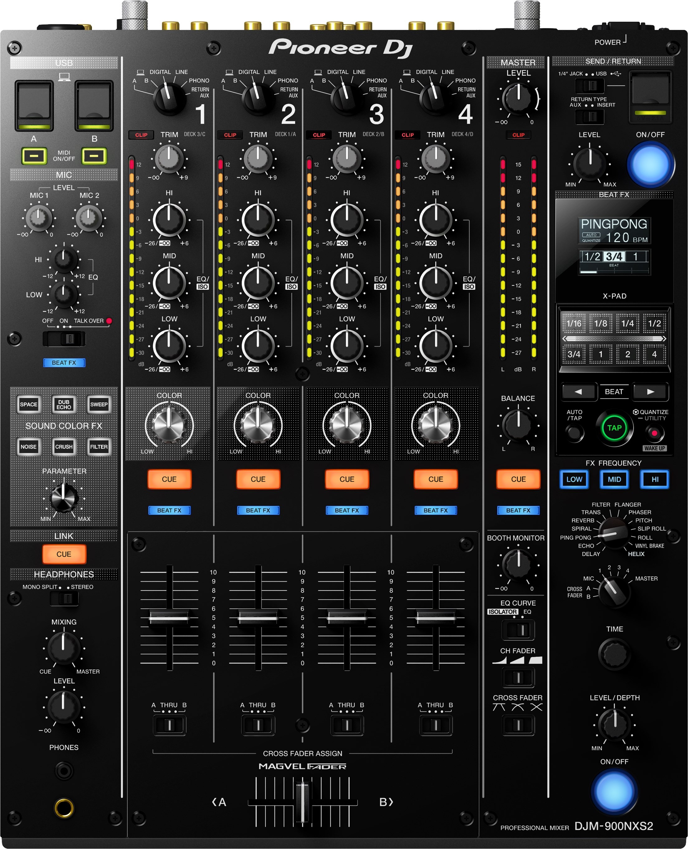 PIONEER DJM 900 NEXUS 2 Mezclador Profesional